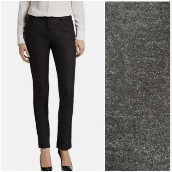 THEORY Taye K Jackson Comfy Stretch Skinny Trousers Dress Pants Gray Sz 10 - Picture 1 of 16
